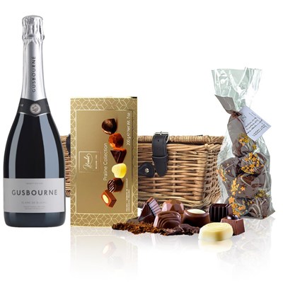 Gusbourne Blanc De Blancs ESW 75cl And Chocolates Hamper
